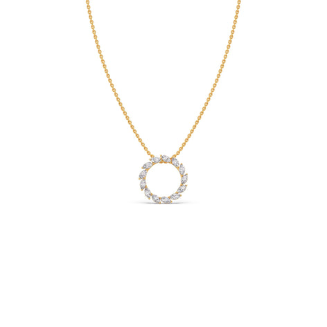 Elegant Marquise Circle Pendant