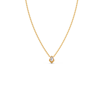 Classic Pear Solitaire Pendant