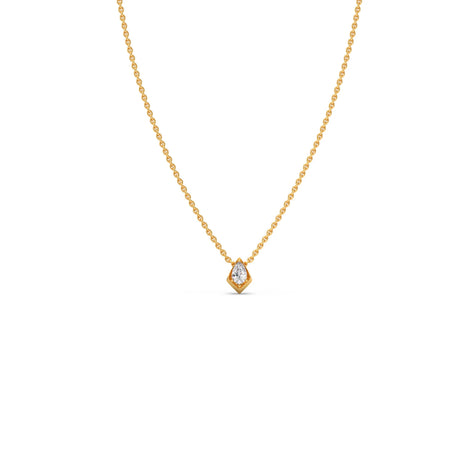Classic Pear Solitaire Pendant
