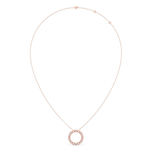 Eternity Circle Round Diamond Pendant