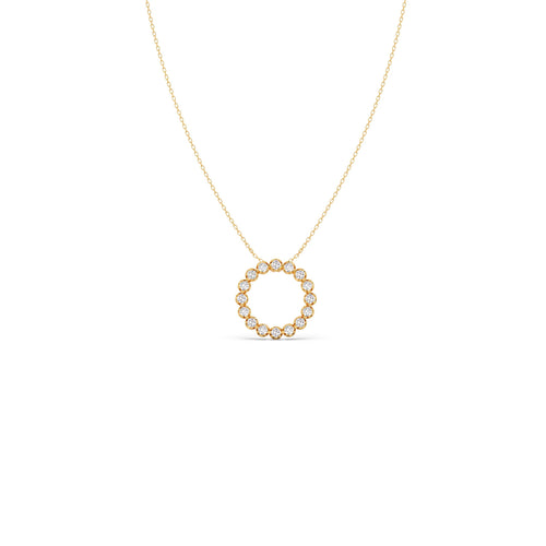 Eternity Circle Round Diamond Pendant