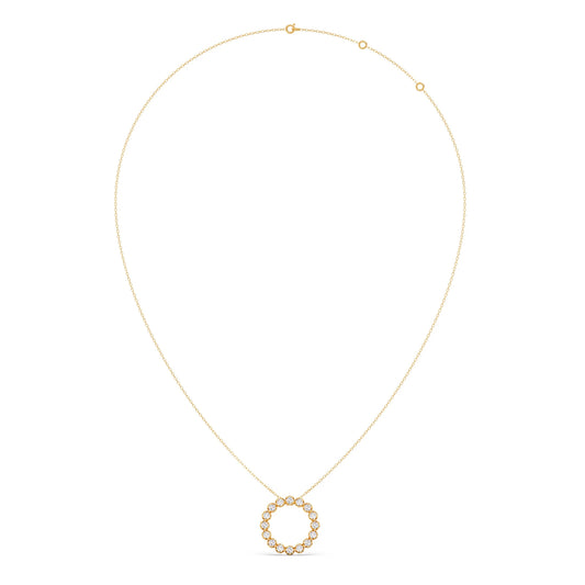 Eternity Circle Round Diamond Pendant