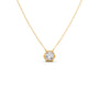 Hexagon Diamond Pendant Necklace
