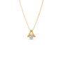 Round Diamond V-Bail Pendant