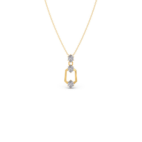 Hexa Trio Diamond Pendant