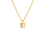 Half Diamond Butterfly Pendant
