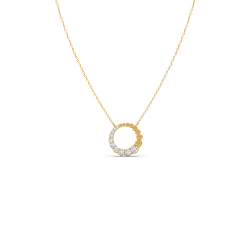 Circle of Grace Diamond Pendant Necklace
