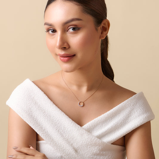Circle of Grace Diamond Pendant Necklace - MQ