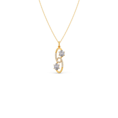 Hexa Solitaire Loop Pendant