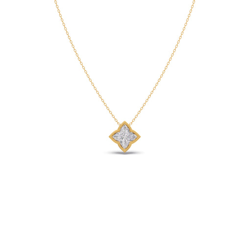 Classic Lily-Cut Diamond Pendant Necklace
