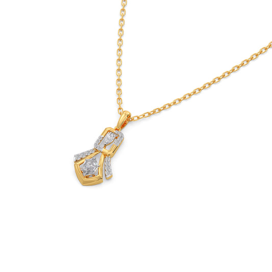 Hexa Grace Diamond Pendant - Yellow