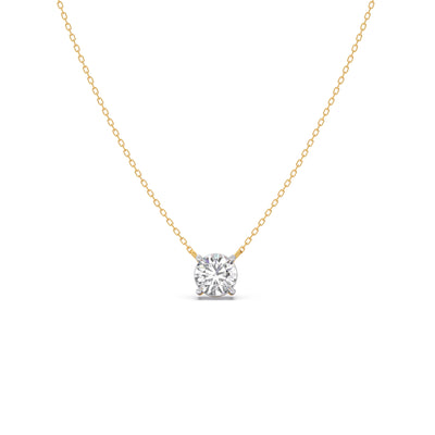Essence Solitaire Diamond Necklace