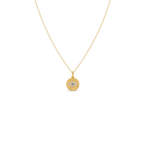 Round Diamond Medallion Pendant