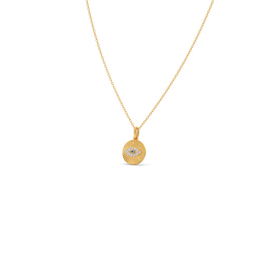 Round Diamond Medallion Pendant