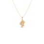 Trio Frame Diamond Pendant Necklace