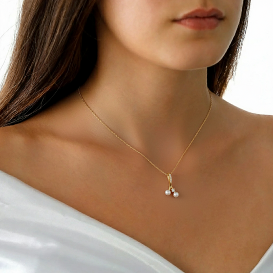 Wishbone Round Diamond Pendant