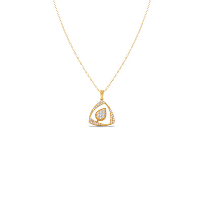 Halo Petal Pendant Necklace