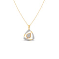 Halo Petal Pendant Necklace