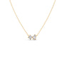 The Dual Diamond Pendant Necklace