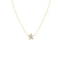 Pear & Marquise Diamond Flower Petal Pendant Necklace