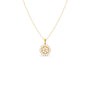 Starlight Swirl Diamond Pendant Necklace
