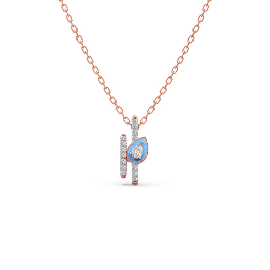 Cotton Candy Sparkle Pendant - Rose