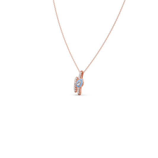 Cotton Candy Sparkle Pendant - Rose