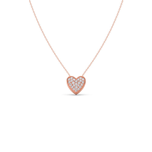Lustrous Heart Diamond Pendant