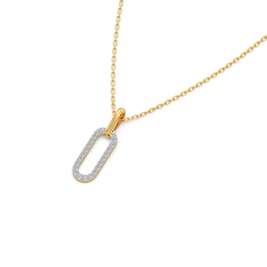 Circle of Life Round Diamond Pendant - Yellow