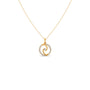 Swirl Diamond Delicate Charms & Pendants
