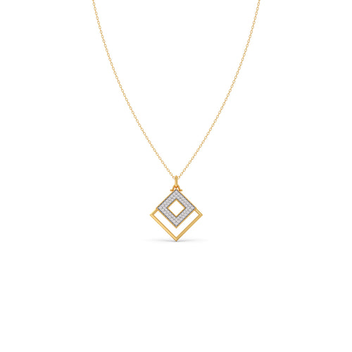 Quadra Link Diamond Chain Pendant