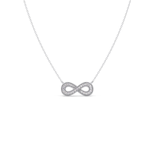 Infinity Round Diamond Pendant
