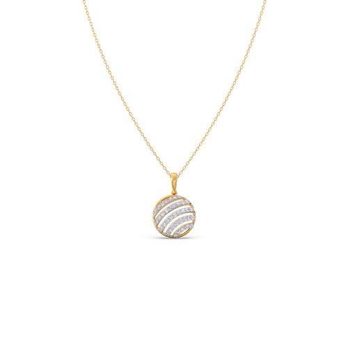 Stellar Orbit Diamond Chain Pendant