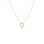 Oval Outline Diamond Pendant