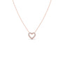 Hollow Heart Diamond Pendant