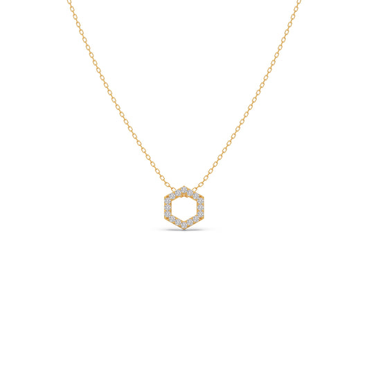 The HexFrame Diamond Pendant