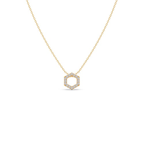 The HexFrame Diamond Pendant