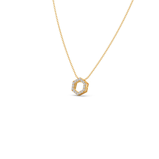 The HexFrame Diamond Pendant