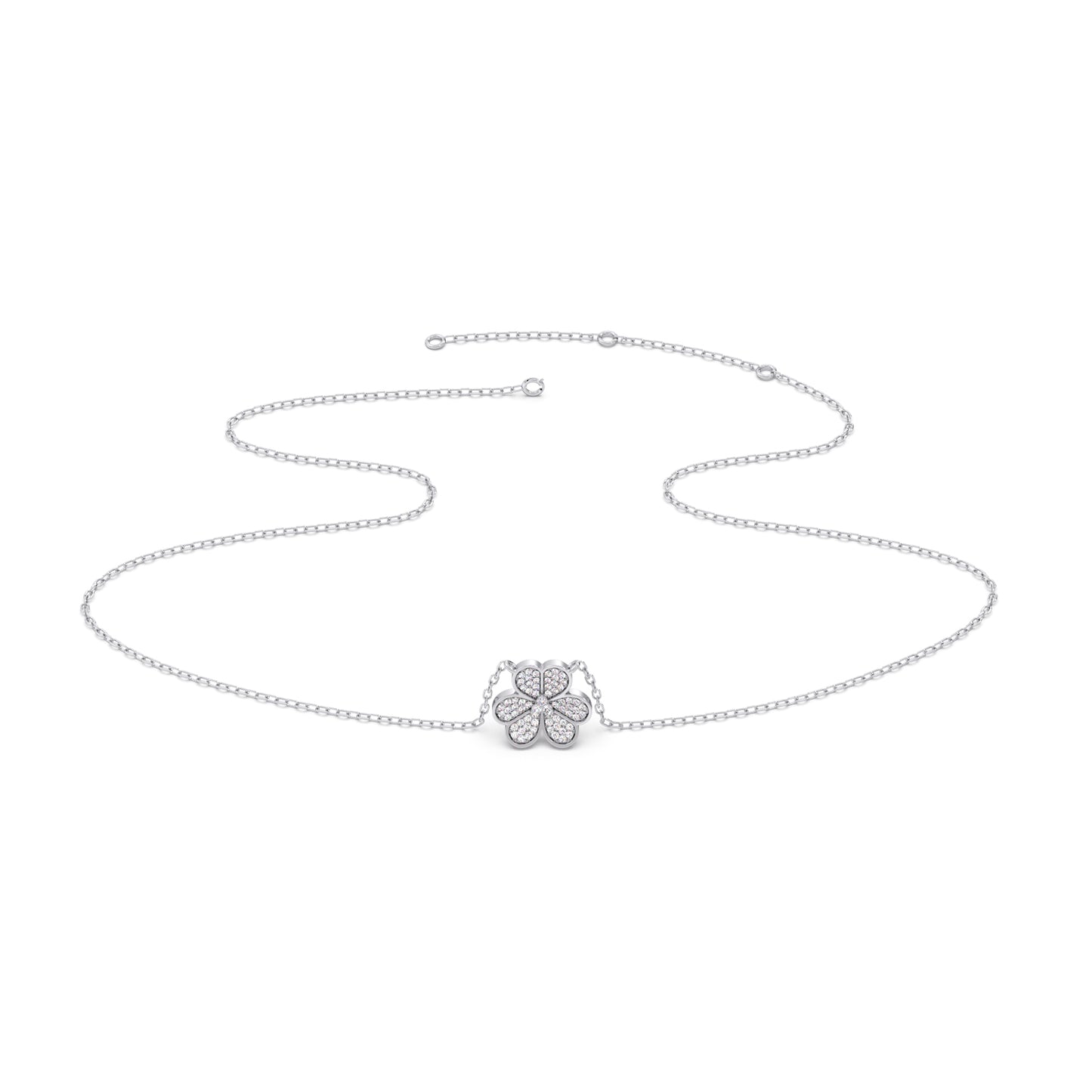 Bloomette Diamond Pendant Necklace