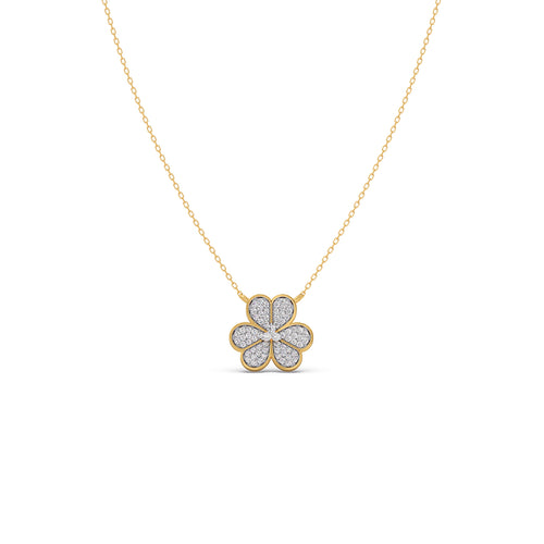 Bloomette Diamond Pendant Necklace