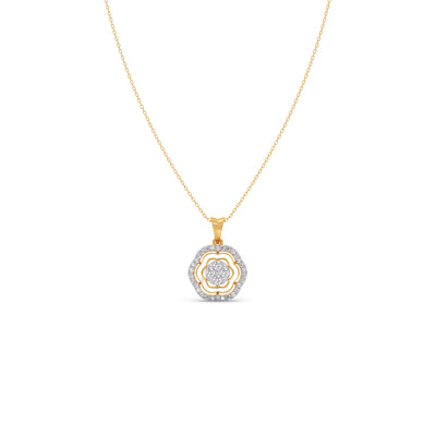 Bloom Cluster Diamond Chain Pendant