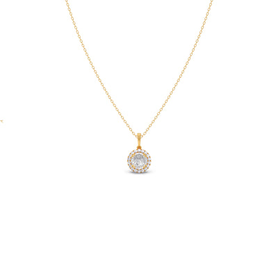 Portuguese Solaris Halo-Diamond Chain Pendant