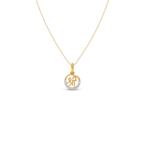 Shree Diamond Kids Pendant With Chain