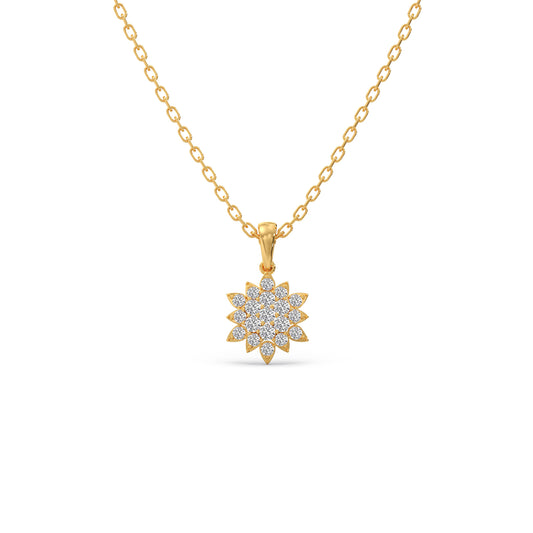 Nakshatra Starlit Diamond Pendant - Yellow