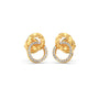 Gold Diamond Loop Earrings