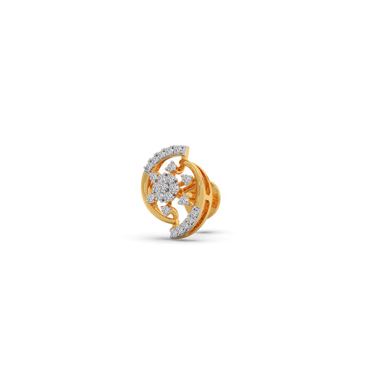 Diora Bloom Stud Earrings - Yellow
