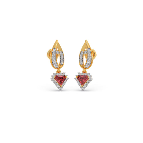 Eternal Blush Gemstone Drop Earrings