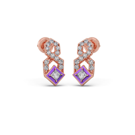 Cotton Candy HexDiamond Earrings