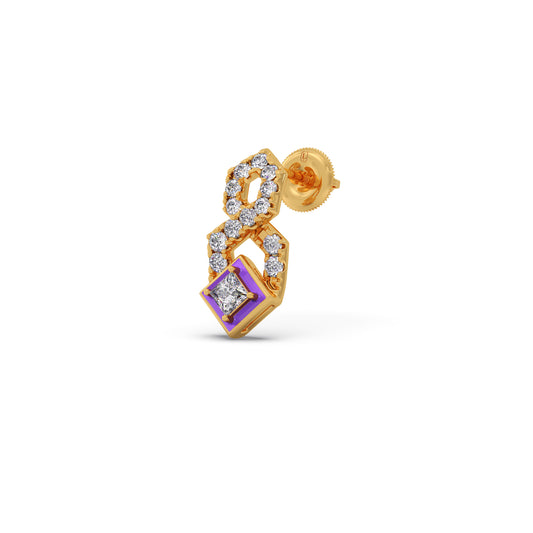 Cotton Candy HexDiamond Earrings