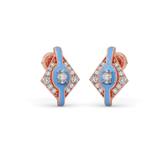The Cotton Candy Interstellar Studs - Rose